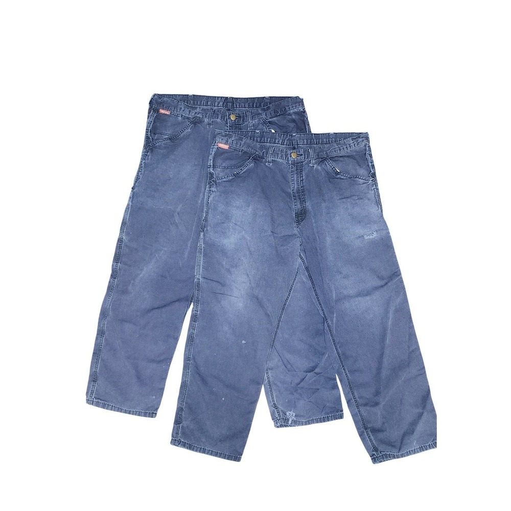 Big Bill FR‎ Work Pants Flame Resistant Navy Blue Carpenter Utility 40x30 Flaws